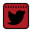 Red Twitter icon