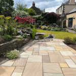 Modern stonework for new garden Perth