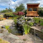 Water feature of new garden