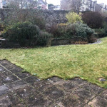 Neglected back garden in Broughty Ferry