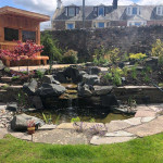 Stone water feature with cascading effect in Dundee