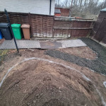 Ariel view of garden clearance in Perth