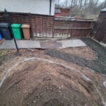 Ariel view of garden clearance in Perth