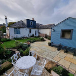 Full view of newly constructed garden area