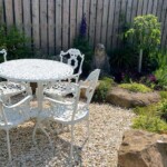 Newly constructed sitting area in Angus