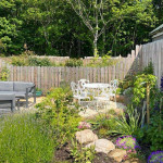 Full view of modern designed garden Dundee