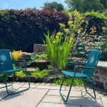 Stone edging around garden in Dundee