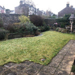 Garden site clearance before landscaping project in Monifieth