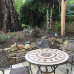Stonework and new plants Fife