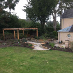 Full view of new garden area Fife