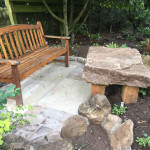 Stonework and sitting area