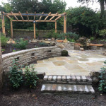 New patio and stone garden installed, Angus