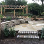 New patio and stone garden installed, Angus