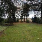 Untidy outdoor area before hard landscaping in Monifieth