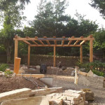 Construction work of new garden, Dundee