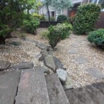 Garden cleared with modern stonework Dundee